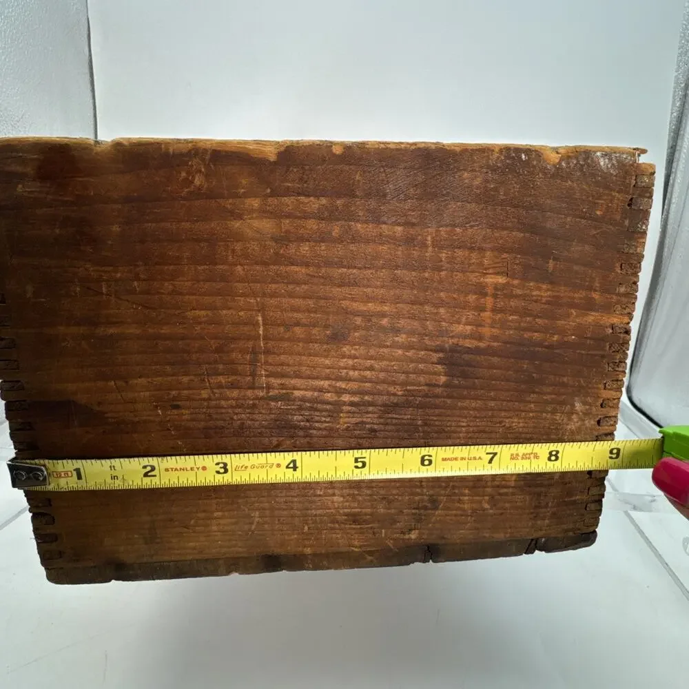 ANTIQUE FLINT’S STAR MILLS COFFEE & SPICE JG FLINT MILWAUKEE WI Wood Box